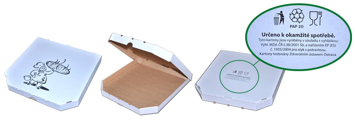 Pizza karton, krabice, dovoz, výroba, Olomouc